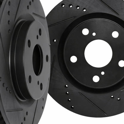Rotor Set for BMW i4 (2022–2025) | Drilled and Slotted | ALX-PAU-DF-8002-31030-CLA5