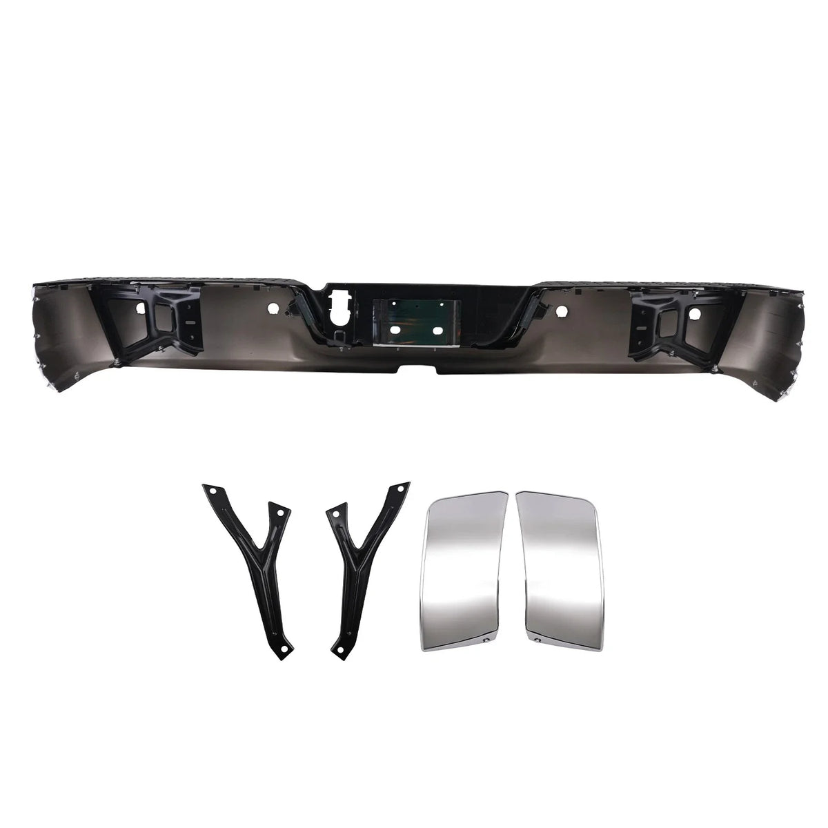 Chrome Rear Bumper for Ram 2500 3500 (2013–2018) 68049769AA Steel Bolt-On w/ Sensor