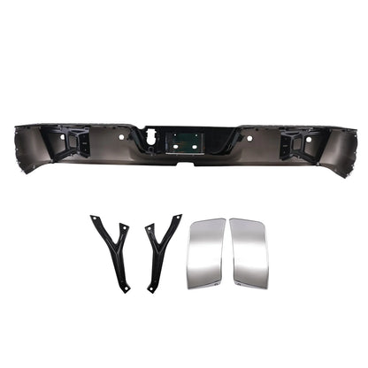 Chrome Rear Bumper for Ram 2500 3500 (2013–2018) 68049769AA Steel Bolt-On w/ Sensor