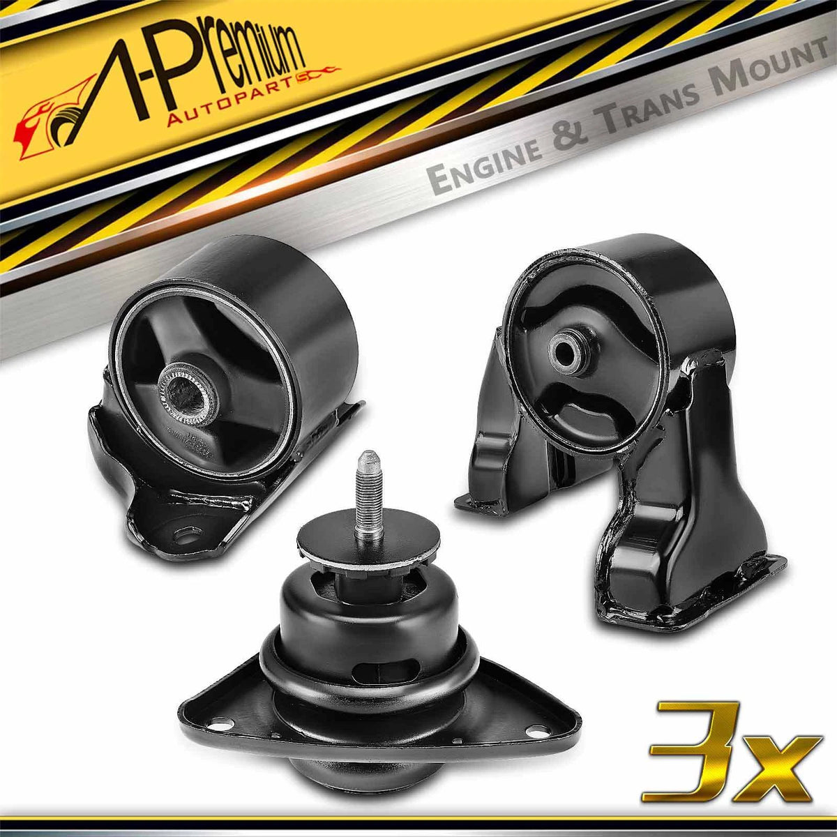 3X Engine Motor Mount for Hyundai Elantra (2009–2011) 219102H150, A7185