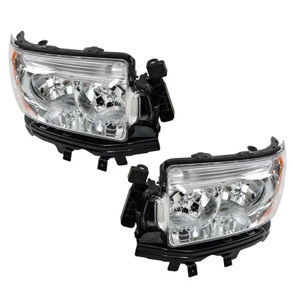 Set of 2 Clear Halogen Projector Headlights for Subaru Forester (2006–2008)