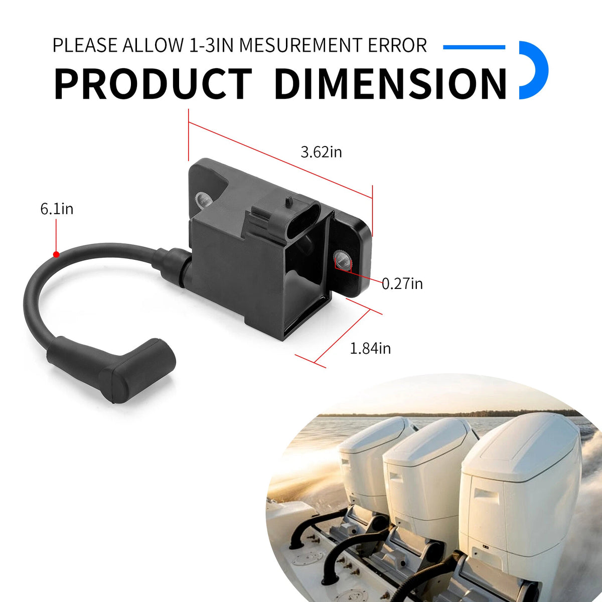 Ignition Coil CDM Module for Mercury 30-300HP (827509A10 827509T7 827509A1 827509A4 827509A7)