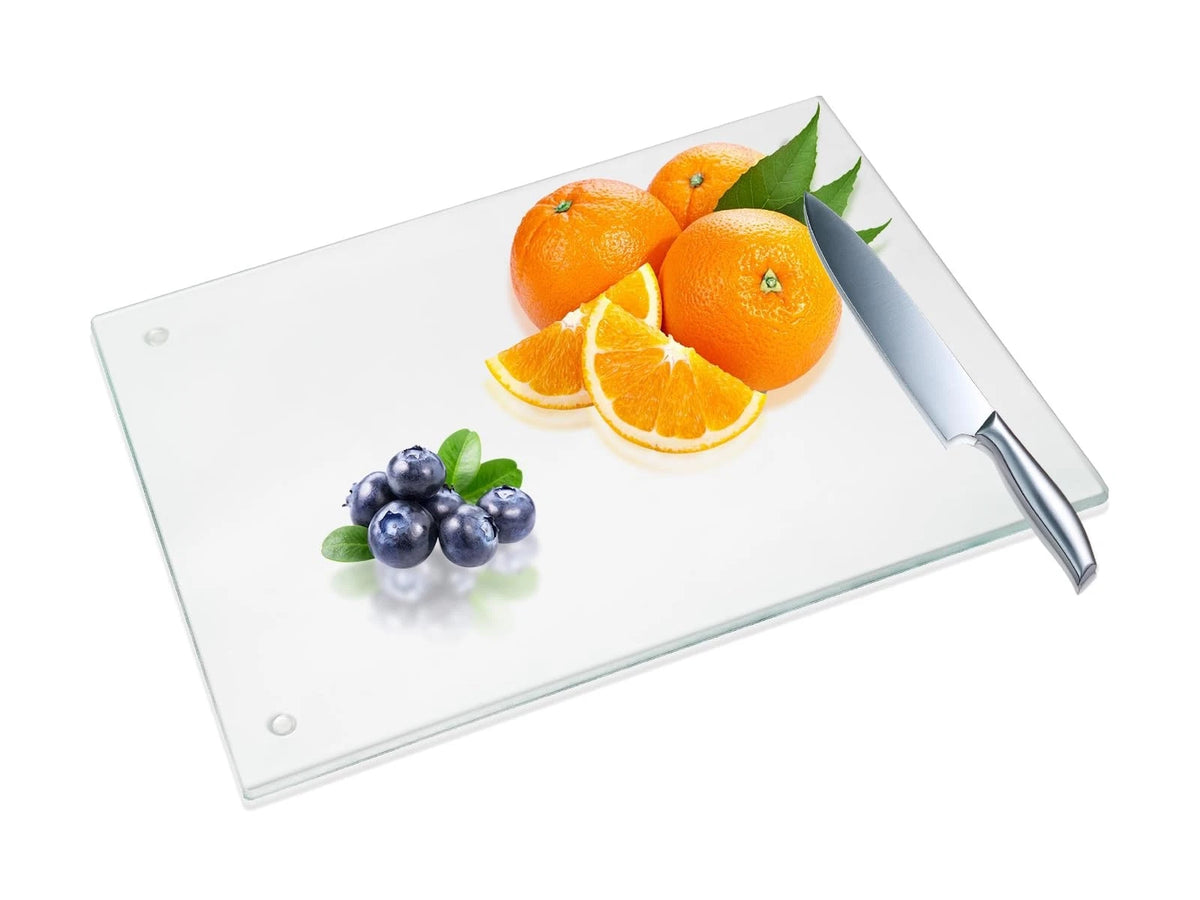 Tempered Glass Cutting Board for Kitchen (12"x8")