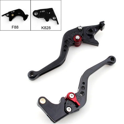 Short Brake Clutch Levers for Kawasaki ZX10R ZX6R Z1000 (2006–2014) M543-S035-Black