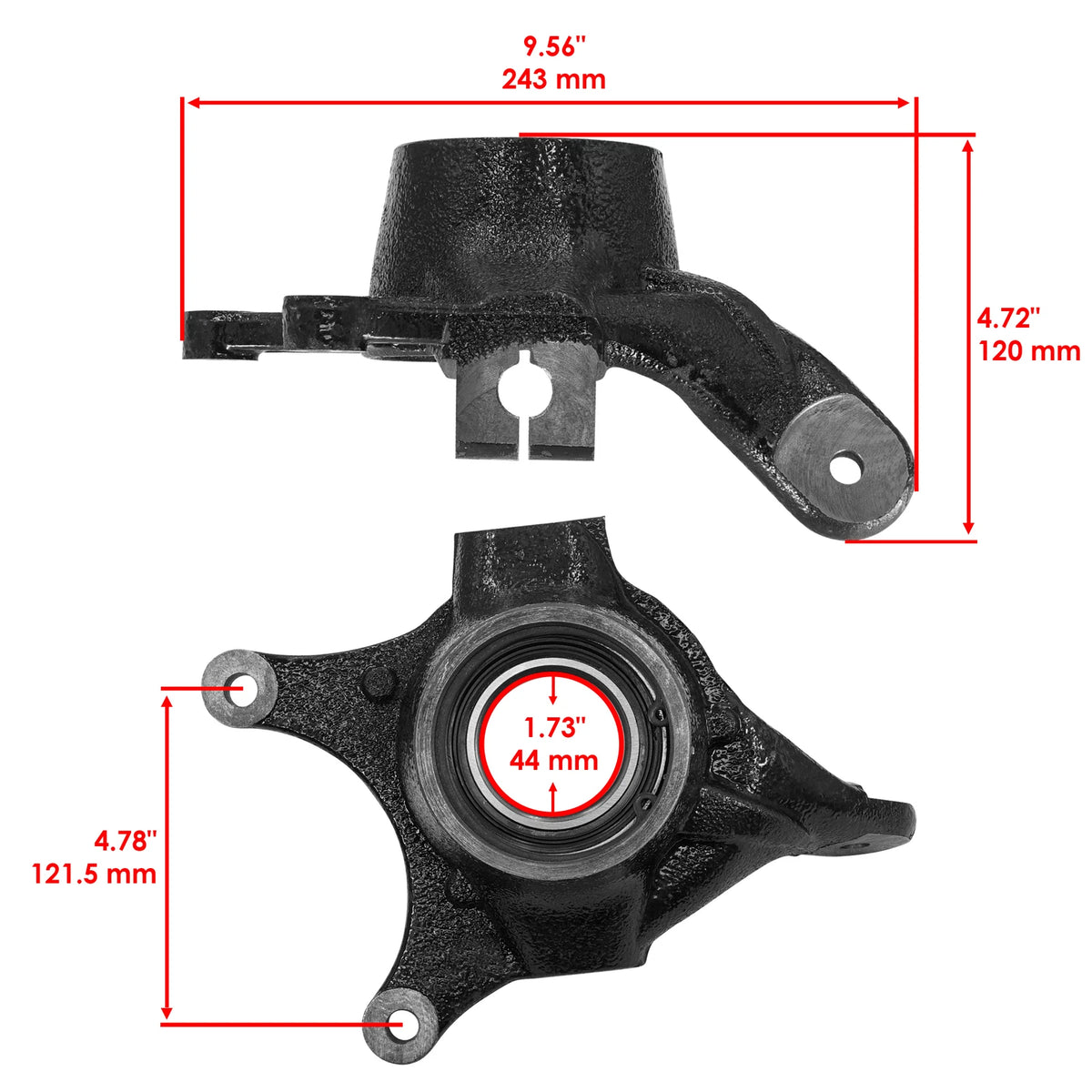 Front Right Knuckle for Polaris Ranger 900 Diesel, RZR 4 800 (2011–2014) - NK152, HH, 5136949, 5136253