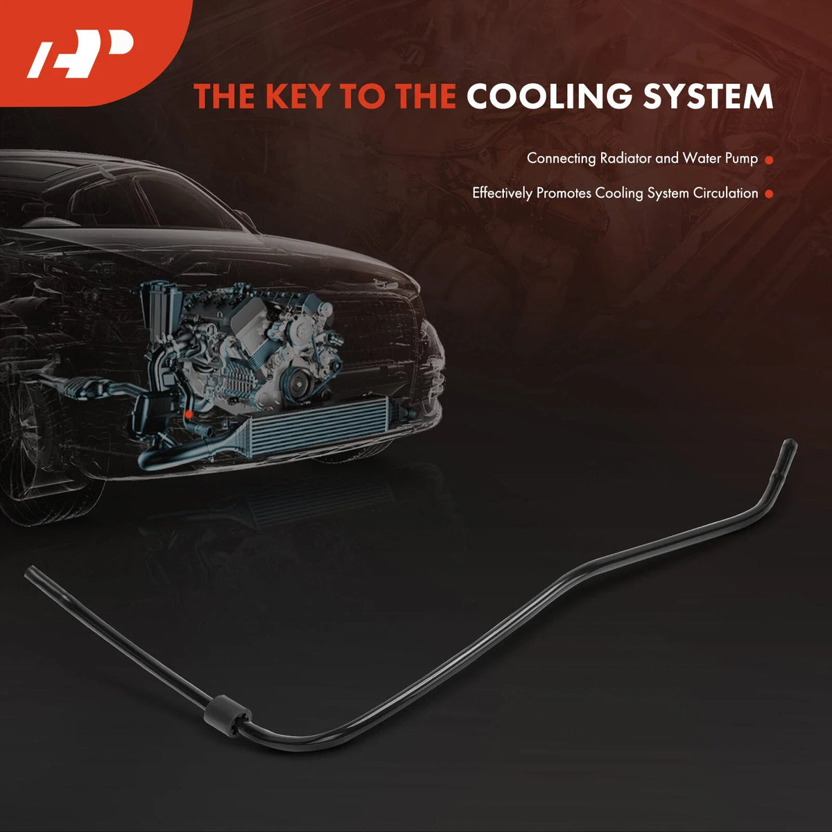 Lower Water Coolant Pipe for BMW X5 F15 (2014–2018) X6 F16 (2015–2019)