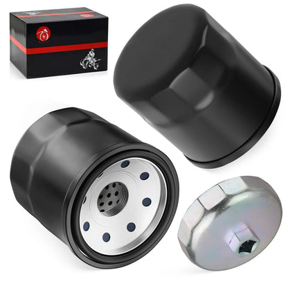2 x Oil Filter w/ Wrench for Kawasaki Ninja ZX1200 ZX1400