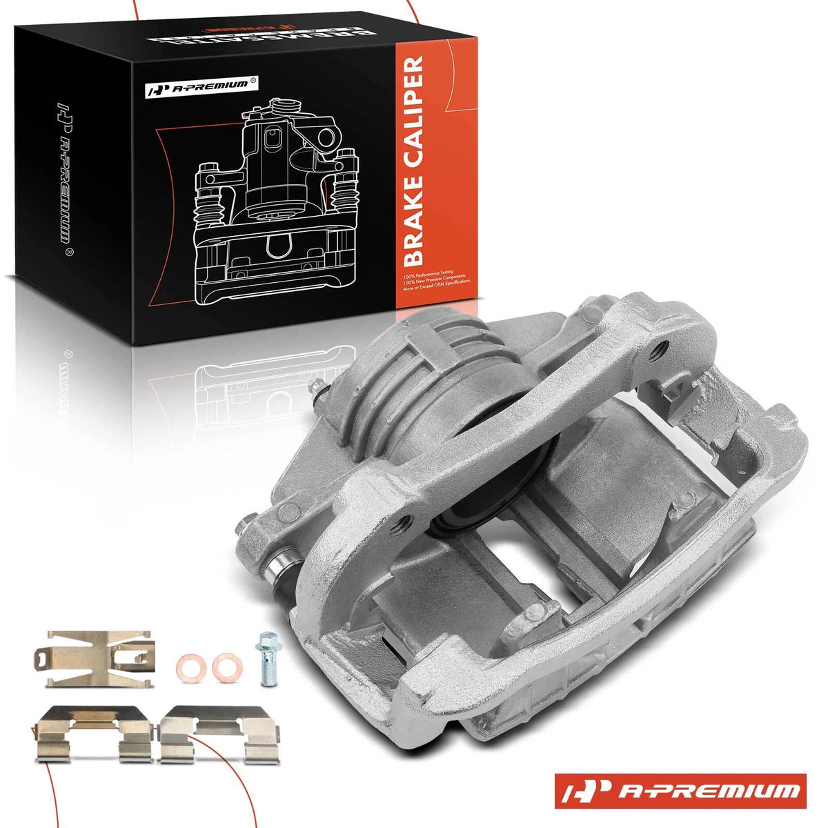 Front Left Brake Caliper with Bracket for Chevy Malibu (1997–2003) 18025188, 18026208, SLB1650