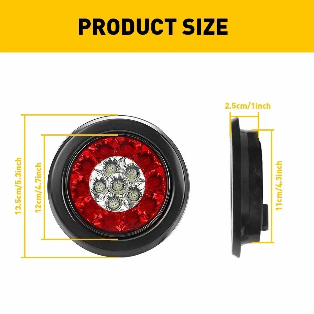 LED Round Tail Stop Light for Truck Trailer (V)