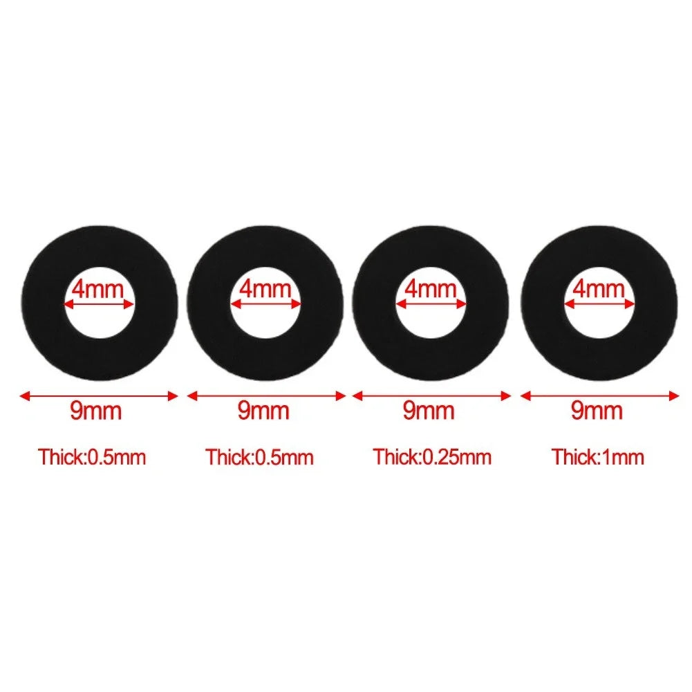 Gasket Set for Fishing Accessories (Carbon Fibre, Black)