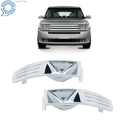 Set of 2 Front Fog Light Trim Covers for Ford Flex (2009–2012) Chrome