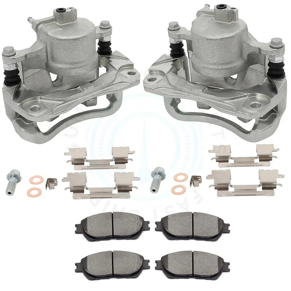 Front Brake Calipers and Ceramic Pads for Toyota Sienna Avalon