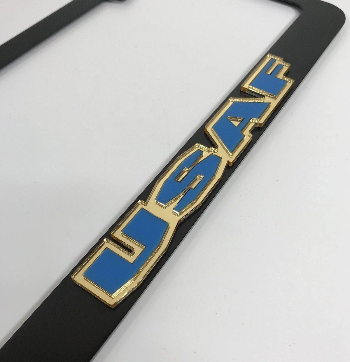 License Plate Frame Premium Black for US Air Force (USAF) 1947–2025