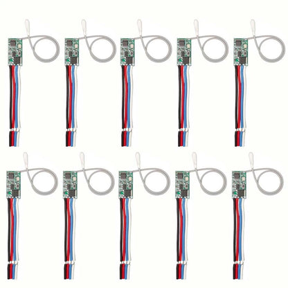 10Pcs Wireless Remote Control Light Switch Module for Various Applications
