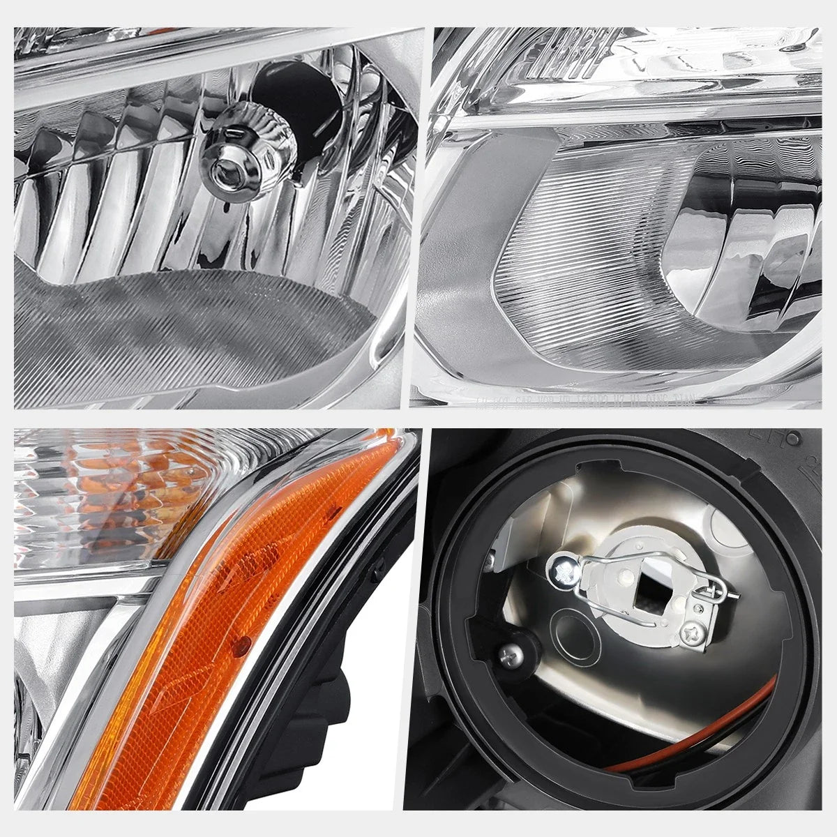 Left Side Headlight for Chevy Trax (2015–2016) OE Style Chrome Housing Amber Corner