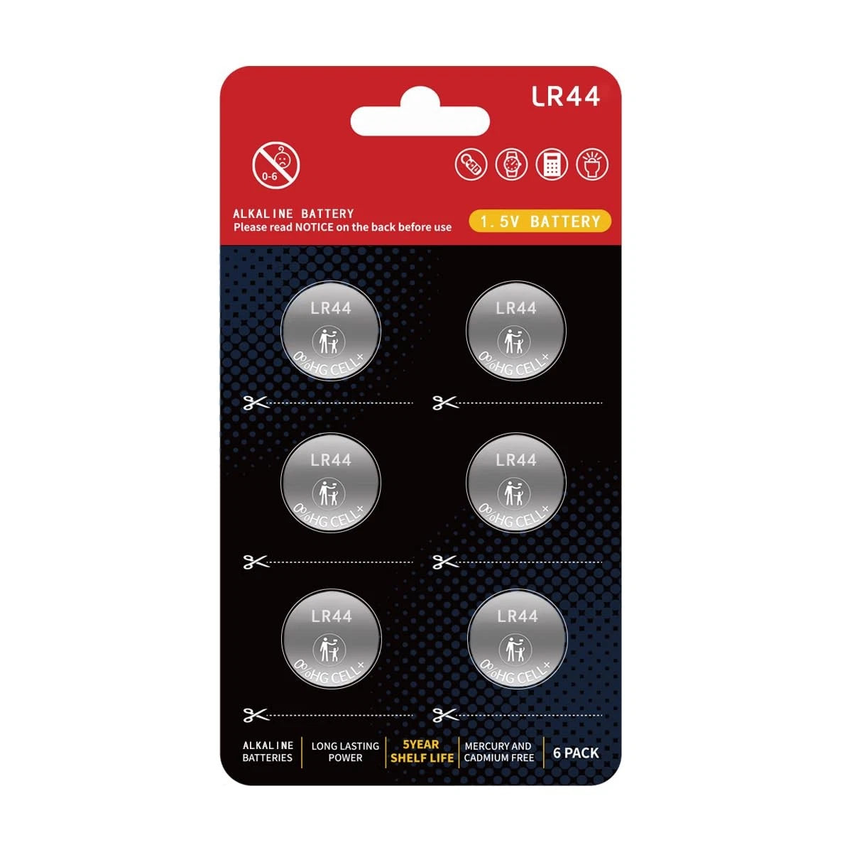 L1154f Batteries for AG13 LR44 357 A76 SR44 G13 L1154c LR44h 1.5V