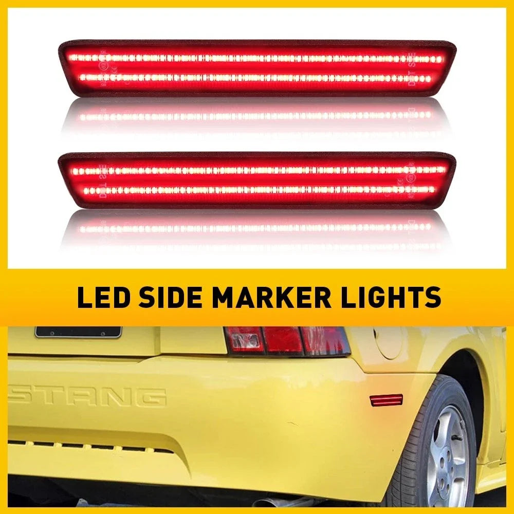 Rear Smoked LED Side Marker Light for Ford Mustang (1999–2004) EPO