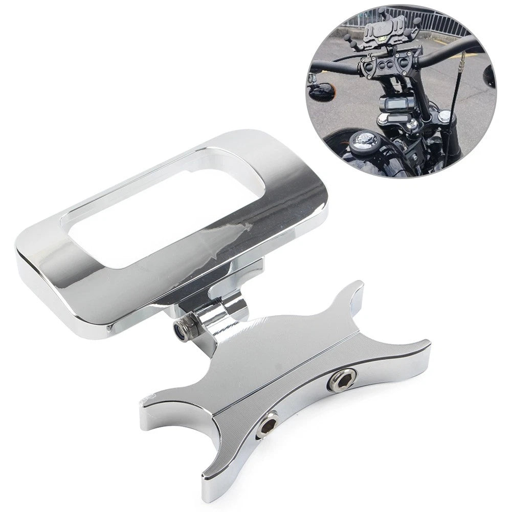 1-1/4" Handlebar Risers Gauge Mount for Harley Softail Street Bob (2018–2020)