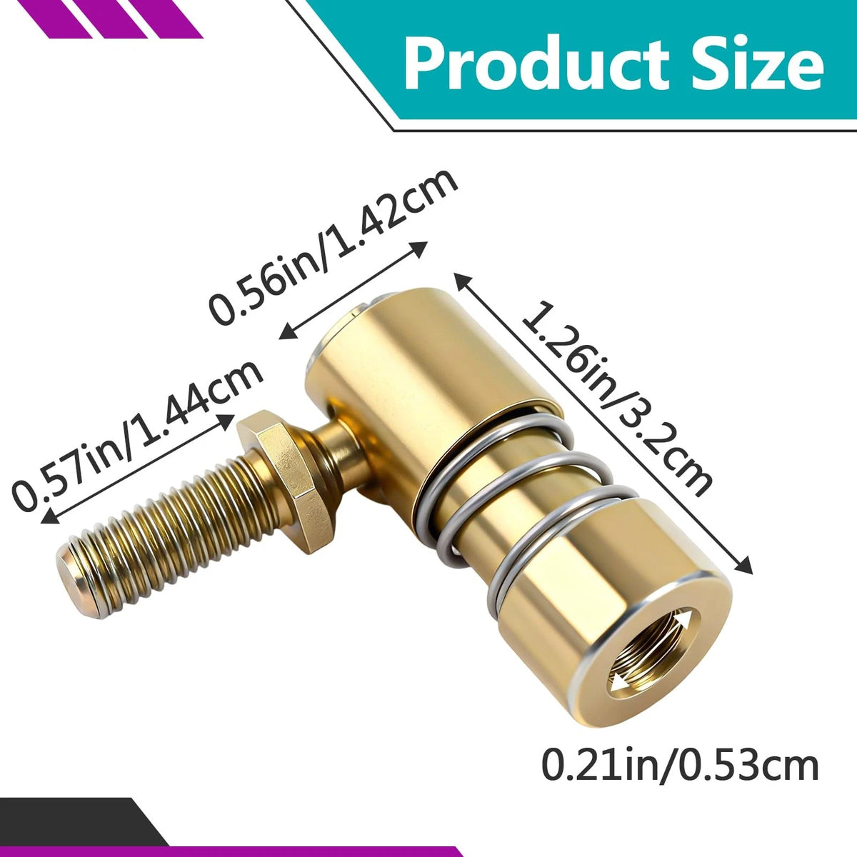 Set of 3 Quick Release Ball Joints 1/4-28 for Throttle Control