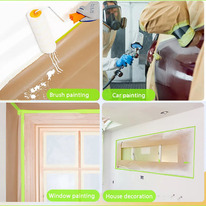 12" x 50' Pre-Taped Masking Paper for Painting
