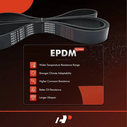 Serpentine Belt for Dodge Ram 2500, Chevrolet GMC C6500