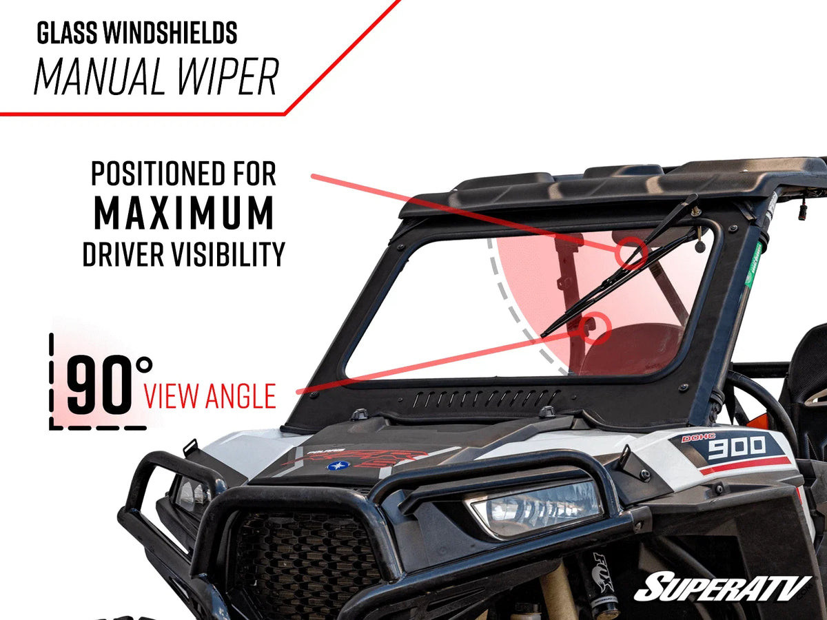 Full Glass Windshield for Polaris RZR 900 / S 900 / 4 900 (2015–2020)