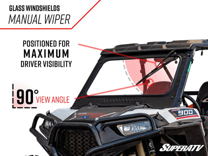 Full Glass Windshield for Polaris RZR 900 / S 900 / 4 900 (2015–2020)