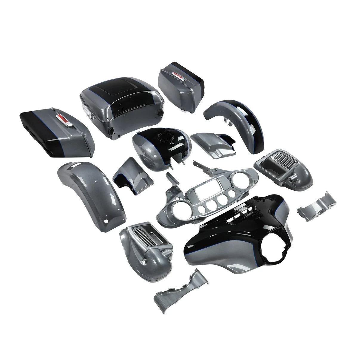 Fairings for Harley Ultra Limited (2014–2024) - Gauntlet Gray Metallic/Vivid Black