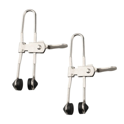 Set of 2 Rubber Head Lever Action Grid Clamps for Drop Ceiling