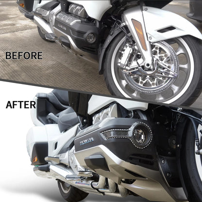Fog Lamp Trim Rings for Goldwing GL1800 (2001–2010) - Carbon Fiber