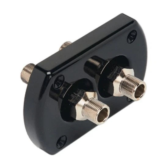 Uflex Black Bulkhead Mounted Thru Hull Steering Hose Fitting for Marine Boat