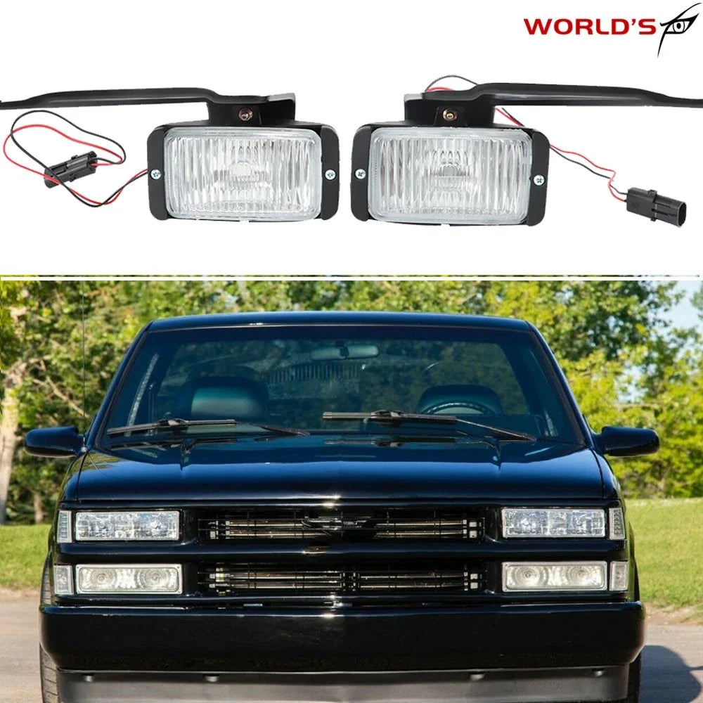 Set of 2 Bumper Fog Lights for Chevy GMC (1988–1997)