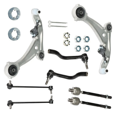 8pc Front Control Arms Kit + Tie Rod for Nissan Altima (2007–2013) ES800357, ES800358, EV800356
