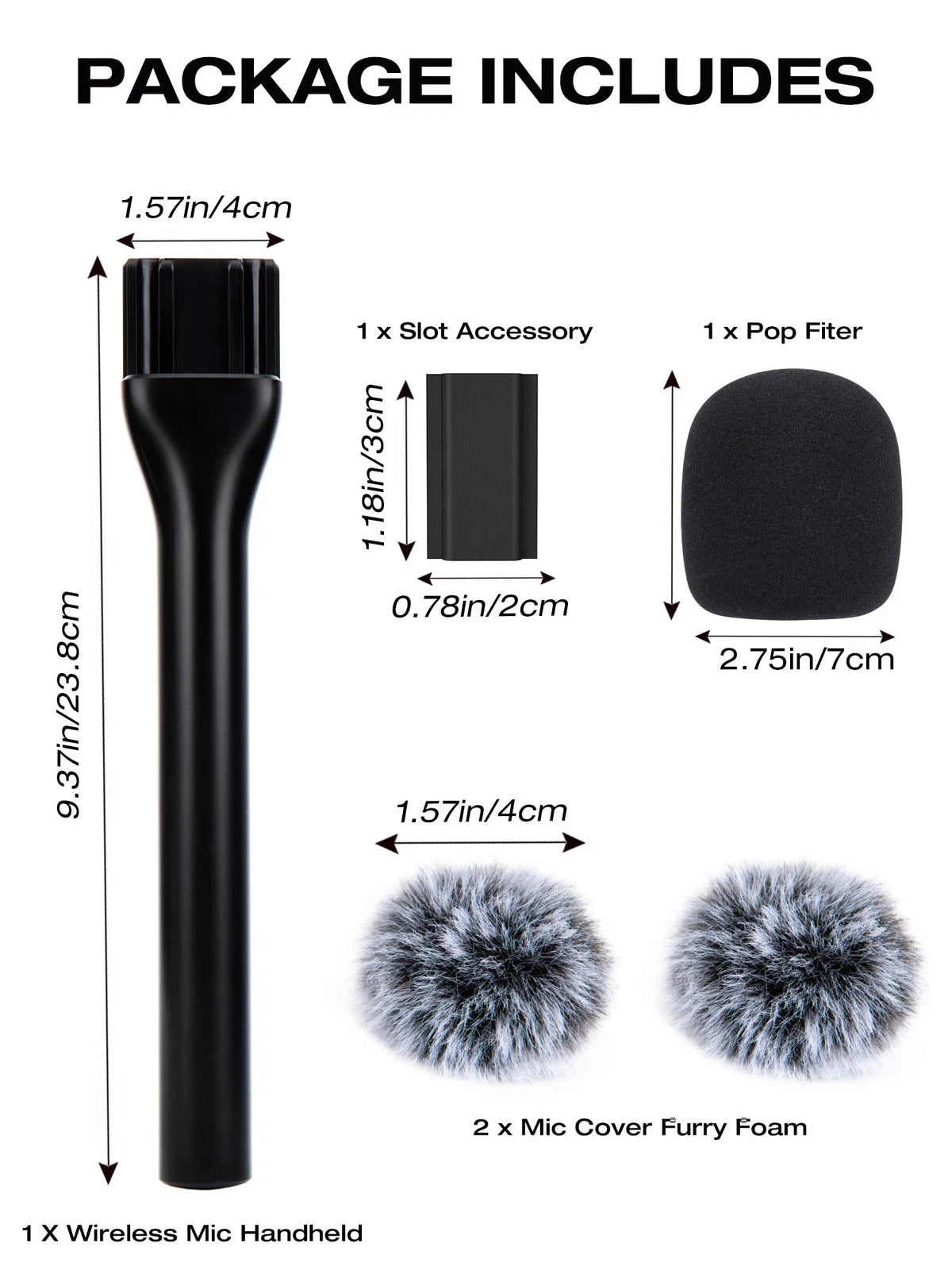 Wireless Microphone Holder for DJI Mic 3 (2023) - Set of 3 Covers, Black