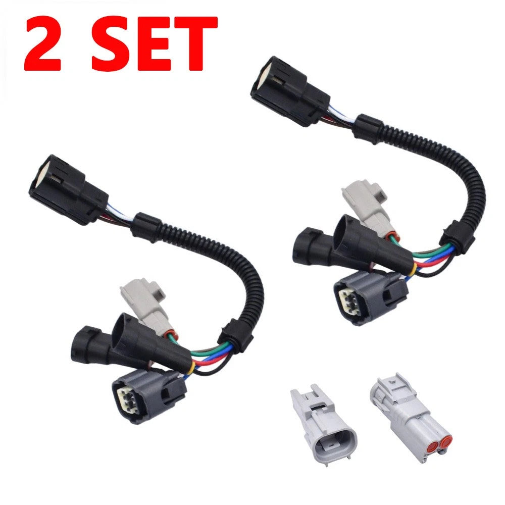 2X LED Headlight Conversion Harness Adapter Plug for Toyota Tacoma (2016–2023)