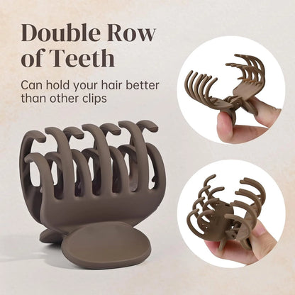 Set of 4 Small Claw Clips for Thin Hair 1.6"