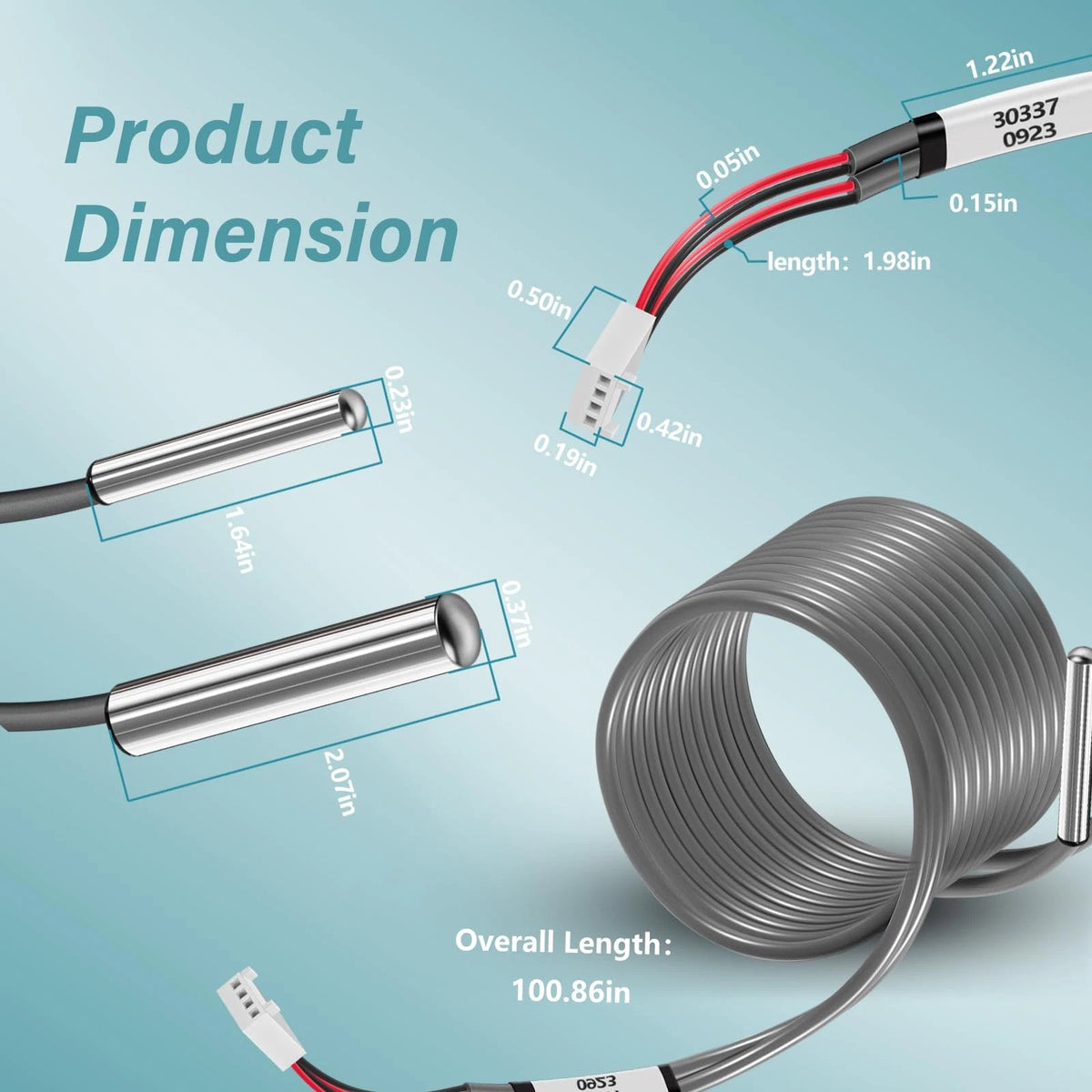 Replacement Temp/Hi Limit Sensor Assembly for Balboa Water Group