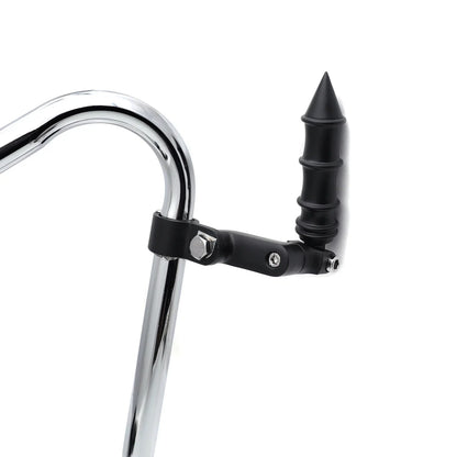 Black Bamboo Footrest Mounting Clamp 1.25" for Harley Sportster 883 1200 (2004–2023)