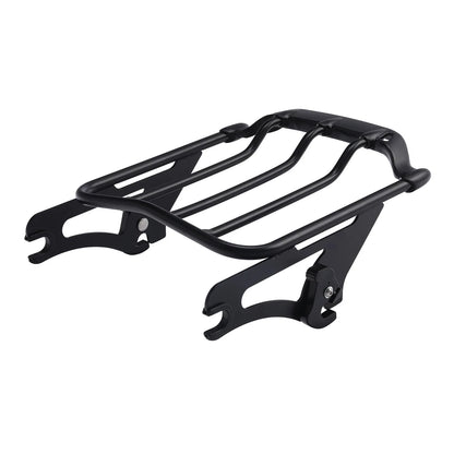 Black Two Up Luggage Rack for Harley Touring Street Glide (2009–2022)