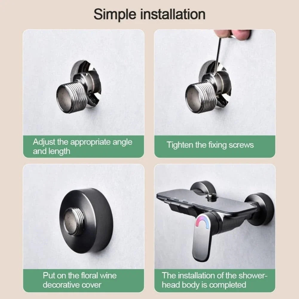 Shower Adapter 360 Degree Rotation for Showering (Rust & Wear Resistant)