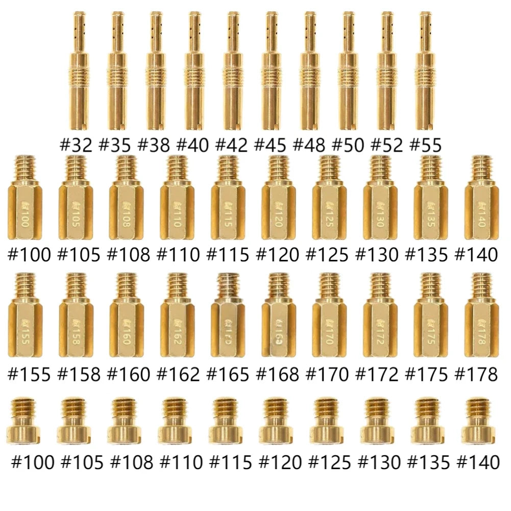 40pcs Carburetor Idle and Main Jet Kit for PWK PE CVK (Compatible)