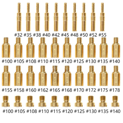 40pcs Carburetor Idle and Main Jet Kit for PWK PE CVK (Compatible)