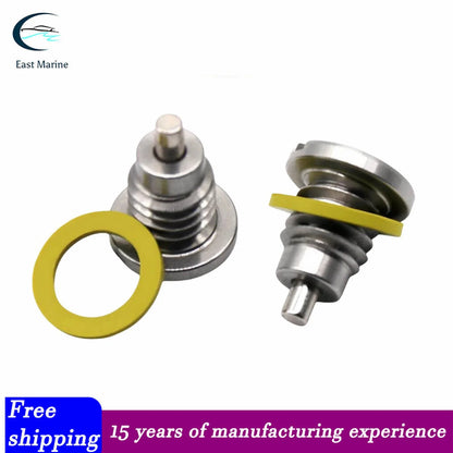 Lower Unit Magnet Drain Plug Screw for Mercury (18-2375, 2267892A1, 10-14834A1)