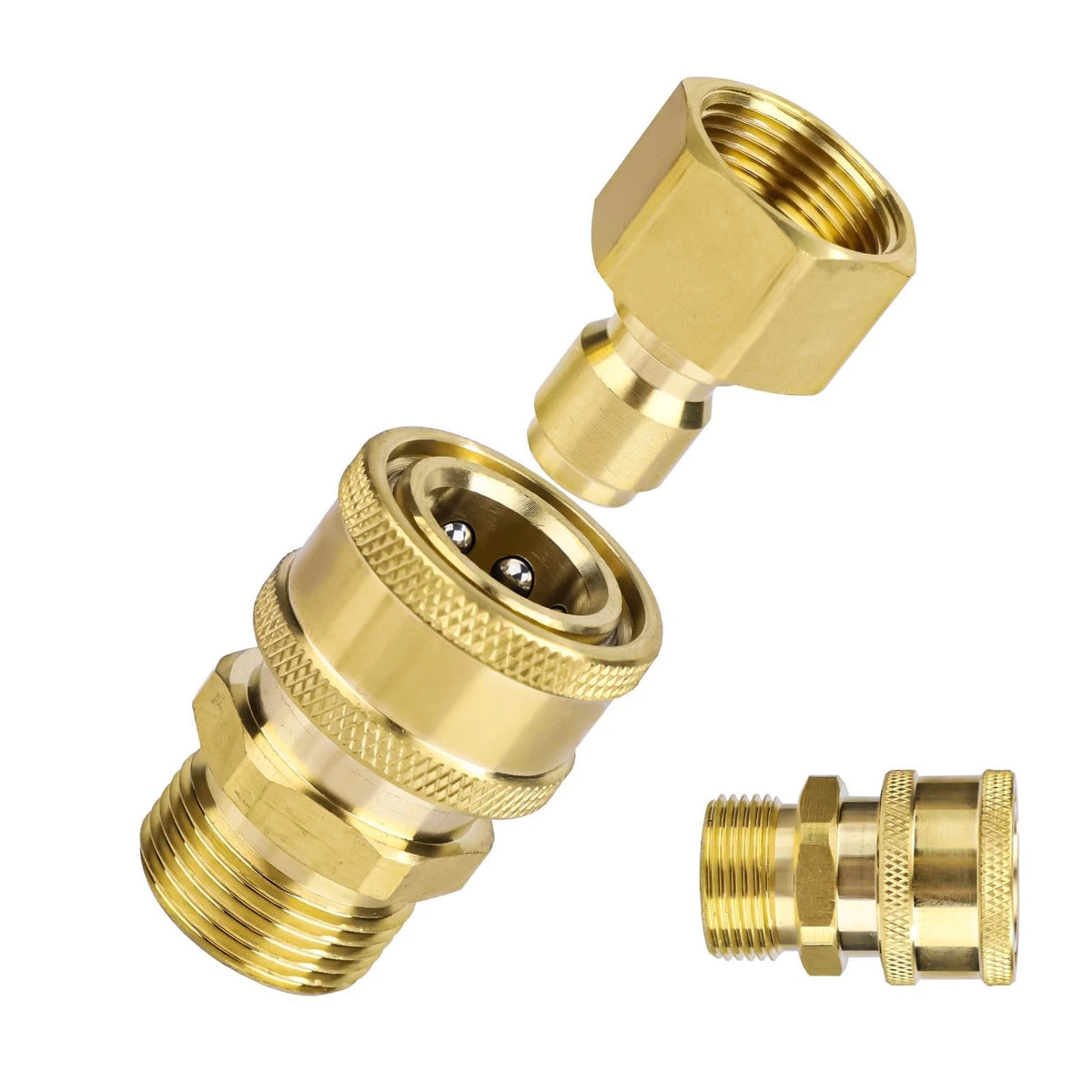 Set of 4 M22-14mm to 1/4in Pressure Washer Adapters for Power M
