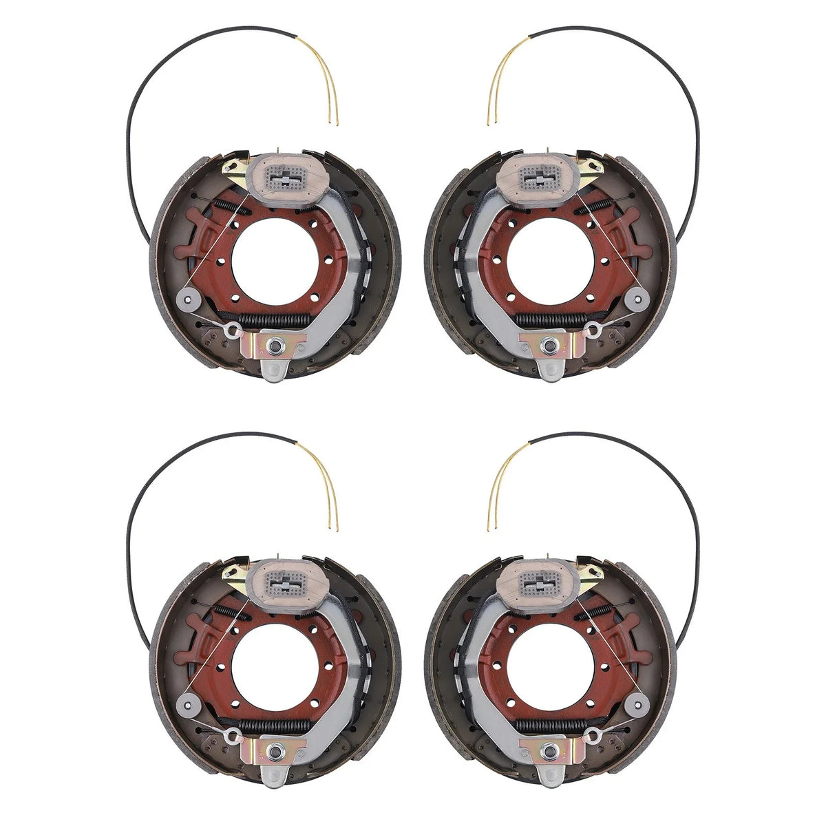 Set of 4 Electric Trailer Backing Plate Brake for Trailer Axle