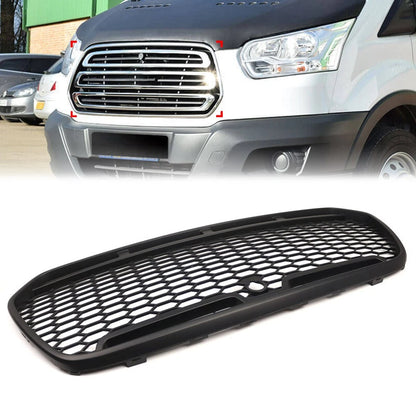 Front Bumper Honeycomb Grille with Camera Hole for Ford Transit 150 250 (2015–2019)