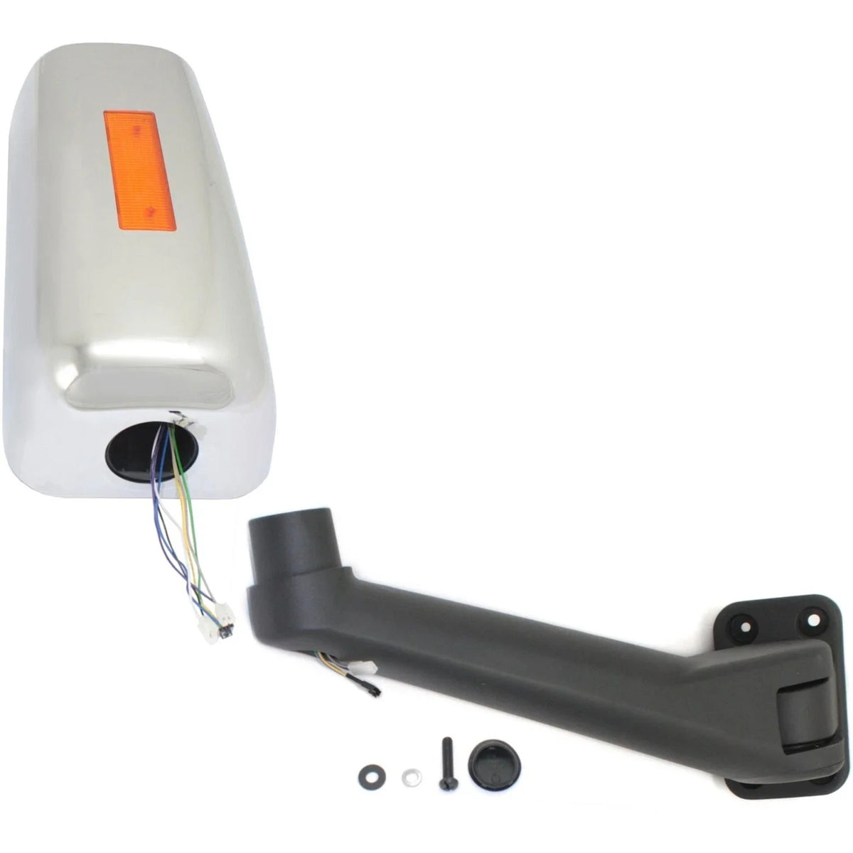 Passenger Side Power Heated Chrome Mirror for Chevrolet C4500 Kodiak (2003–2009)