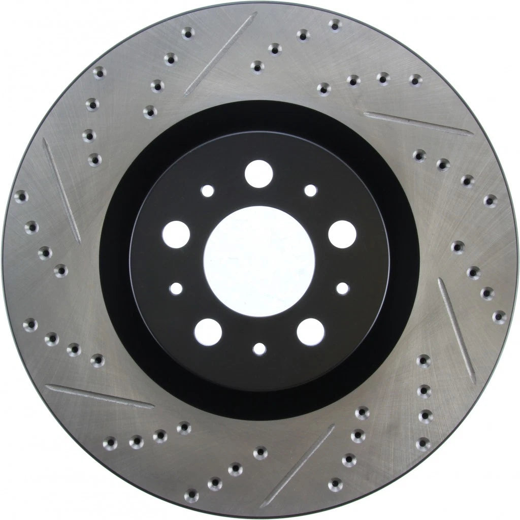 StopTech Slotted and Drilled Sport Brake Rotor for Volvo V70 (2004–2007) TLX-sto127.39035R-CL360A70