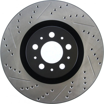 StopTech Slotted and Drilled Sport Brake Rotor for Volvo V70 (2004–2007) TLX-sto127.39035R-CL360A70