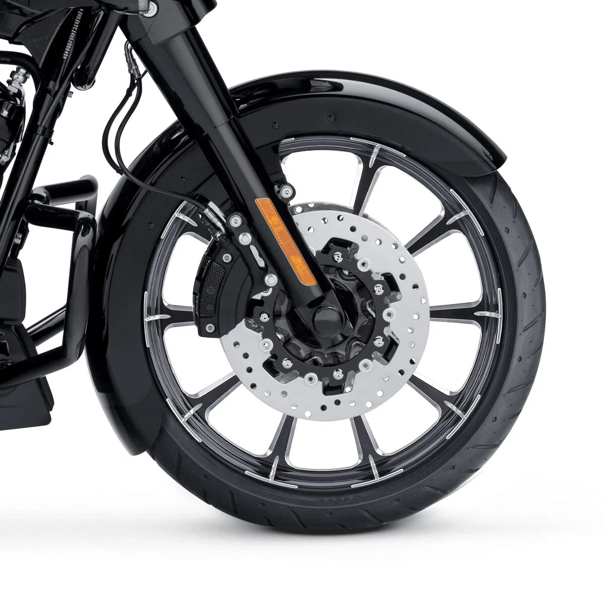 26 x 3.5" Front Wheel Rim Single Disc Fender for Harley Road Glide (2008–2025)